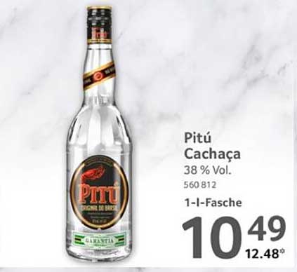 Pitú Cachaça 1-l-Flasche – 38 % Vol.