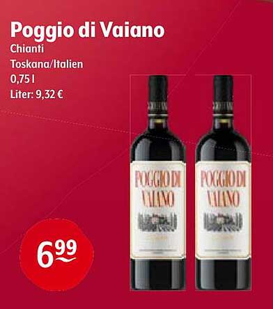 Poggio di Vaiano Chianti 0,75l – Italienischer Wein zum Genießen