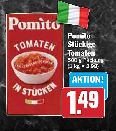 Pomito Stückige Tomaten 500 g – Italienische Köstlichkeit für Ihre Küche