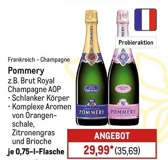 Pommeroy z.B. Brut Royal Champagne AOP - 0,75 l Flasche