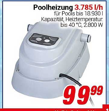 Poolheizung 3.785 l/h für Pools bis 18.930 l