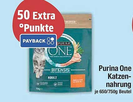 Purina One Katzennahrung je 650/750g Beutel