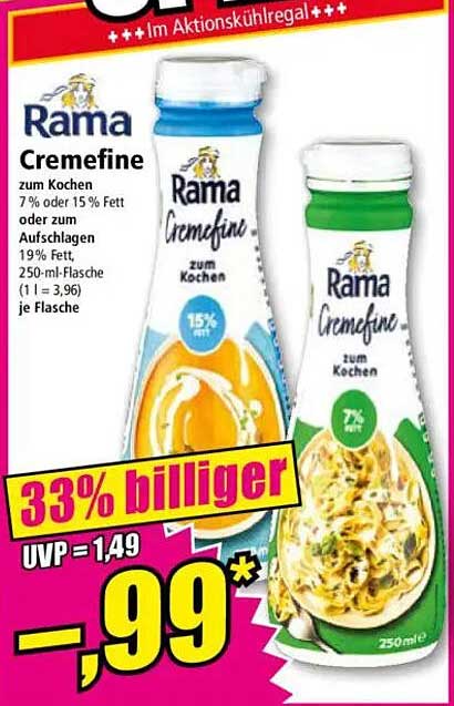 Rama Cremefine zum Kochen 250 ml