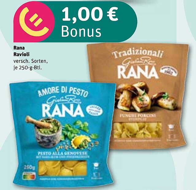 Rana Ravioli verschiedene Sorten, je 250-g-Btl.