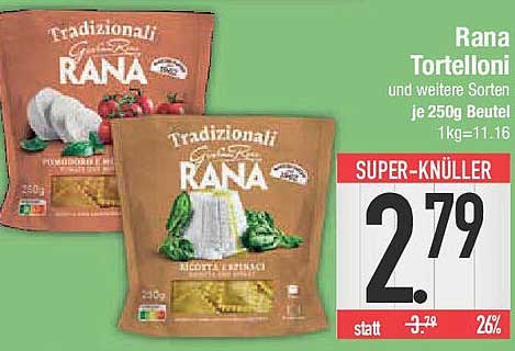 Rana Tortelloni und weitere Sorten je 250g Beutel