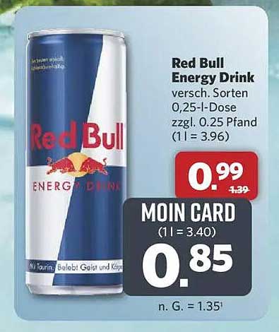 Red Bull Energy Drink 0,25 l Dose