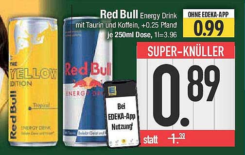 Red Bull Energy Drink 250ml Dose - Super-Knüller