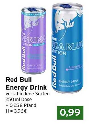Red Bull Energy Drink verschiedene Sorten 250 ml Dose