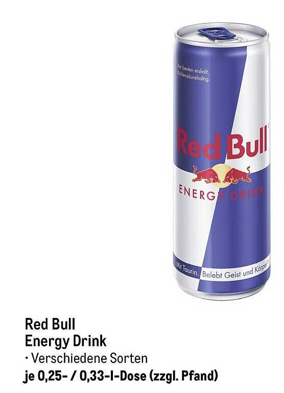 Red Bull Energy Drink - verschiedene Sorten