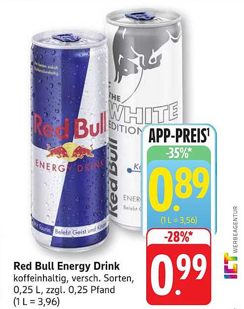 Red Bull Energy Drink - verschiedene Sorten