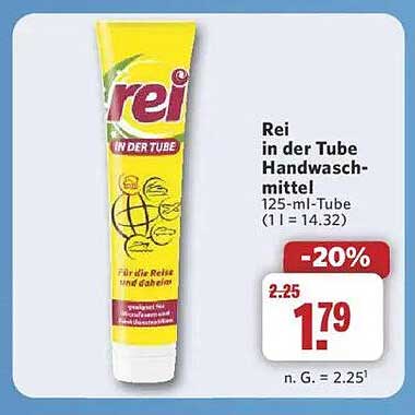 Rei in der Tube Handwaschmittel 125-ml-Tube