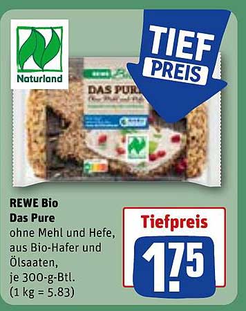 REWE Bio Das Pure - ohne Mehl und Hefe