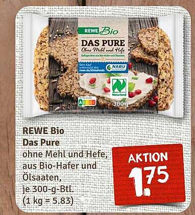 REWE Bio Das Pure - ohne Mehl und Hefe