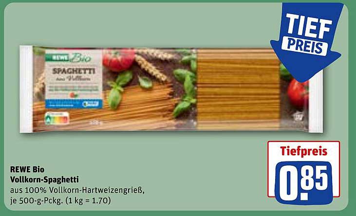 REWE Bio Vollkorn-Spaghetti