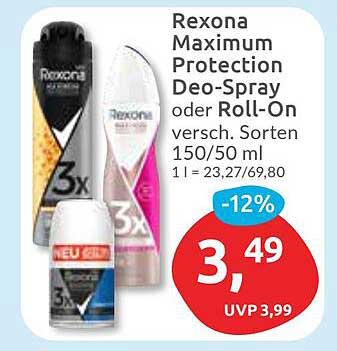 Rexona Maximum Protection Deo-Spray oder Roll-On