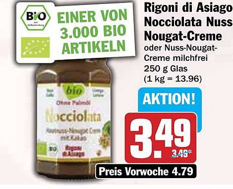 Rigoni di Asiago Nocciolata Nuss Nougat-Creme 250 g