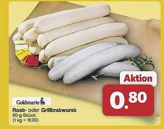 Rost- oder Grillbratwurst 90-g-Stück