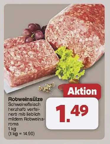 Rotweinsülze - Schweinefleisch herzhaft verfeinert mit lieblich mildem Rotwein-Aroma