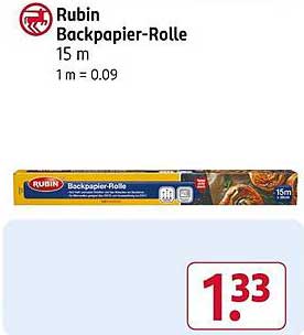 Rubin Backpapier-Rolle 15 m