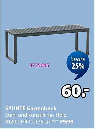 SAUNTE Gartenbank