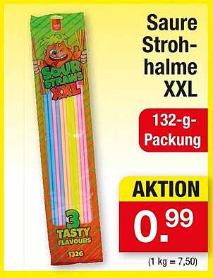 Saure Strohalme XXL 132-g-Packung