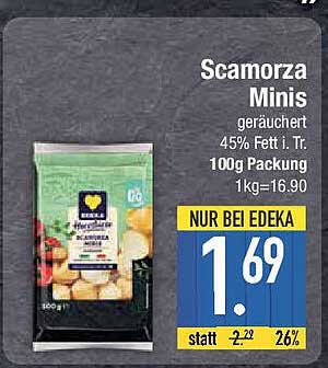 Scamorza Minis geräuchert 100g Packung