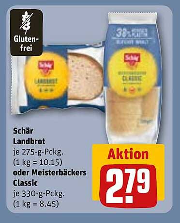 Schär Landbrot oder Meisterbäckers Classic – glutenfrei