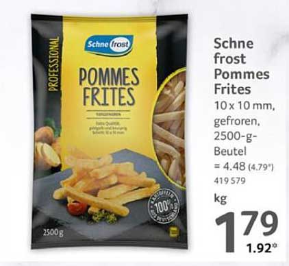 Schne frost Pommes Frites 2500 g