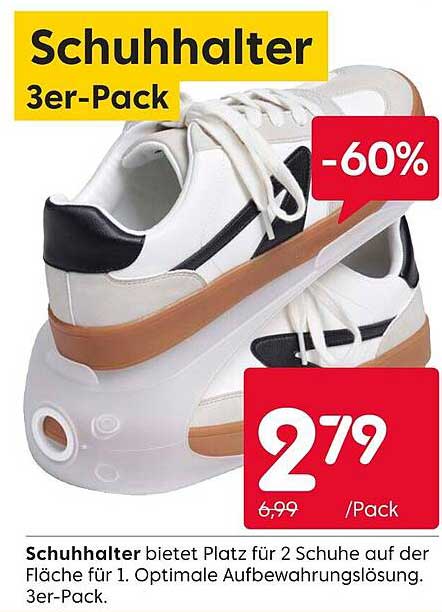 Schuhhalter 3er-Pack