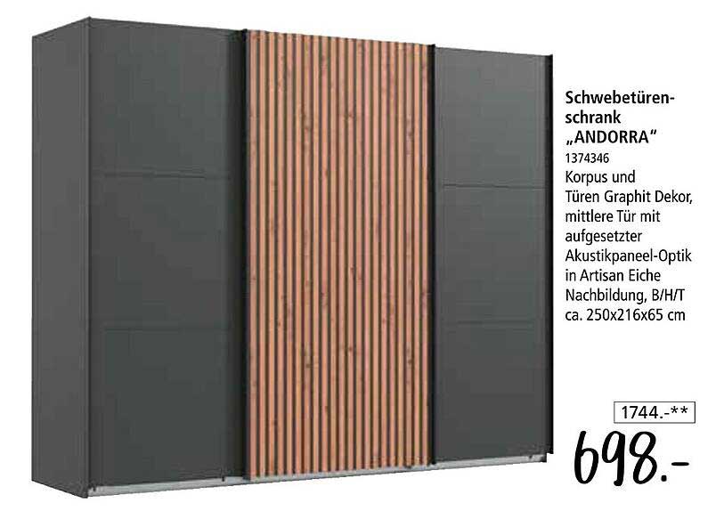 Schwebetüren-Schrank „ANDORRA“