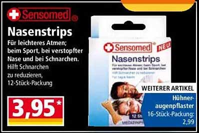 Sensomed Nasenstrips 12-Stück-Packung