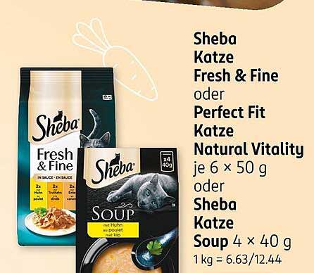 Sheba Katze Fresh & Fine oder Perfect Fit Katze Natural Vitality