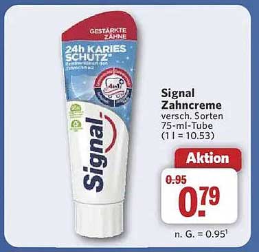 Signal Zahnpasta 75 ml, verschiedene Sorten
