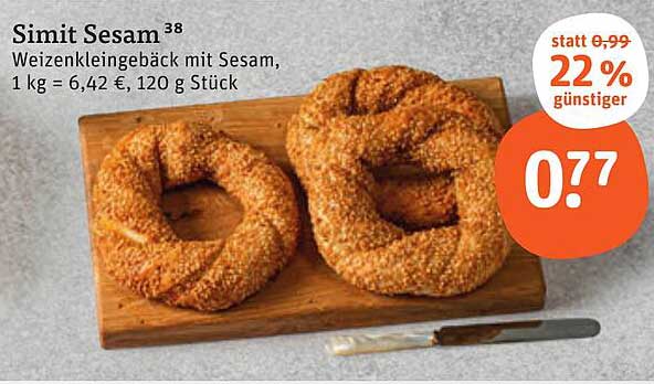 Simit Sesam – Weizenkleinback mit Sesam