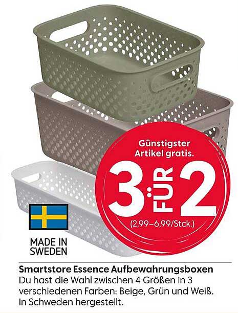 Smartstore Essence Aufbewahrungsboxen – 3 für 2 Aktion!