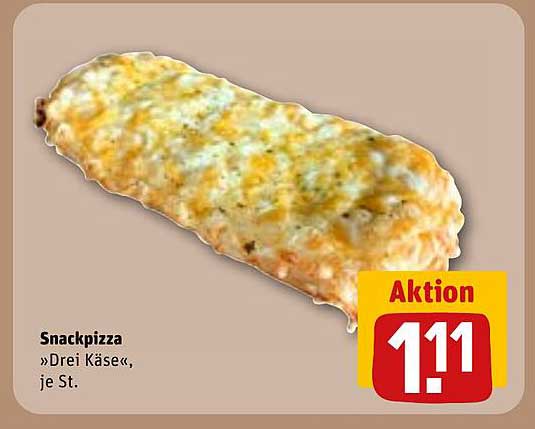 Snackpizza »Drei Käse«, je St.