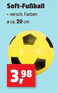 Soft-Fußball - verschieden Farben, Ø ca. 20 cm