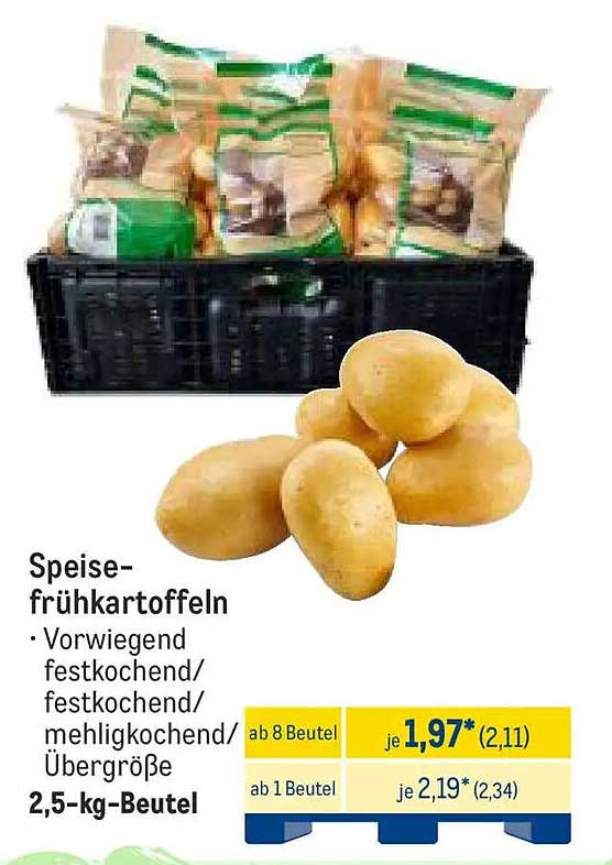 Speisekartoffeln, vorwiegend festkochend - 2,5-kg-Beutel