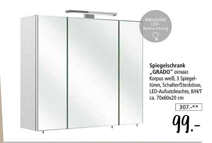 Spiegelschrank „GRADO“