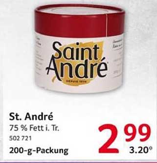 St. André Frischkäse 200-g-Packung