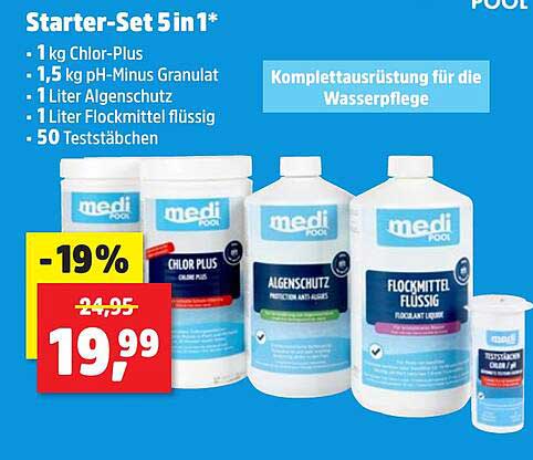 Starter-Set 5in1 für die Wasserpflege