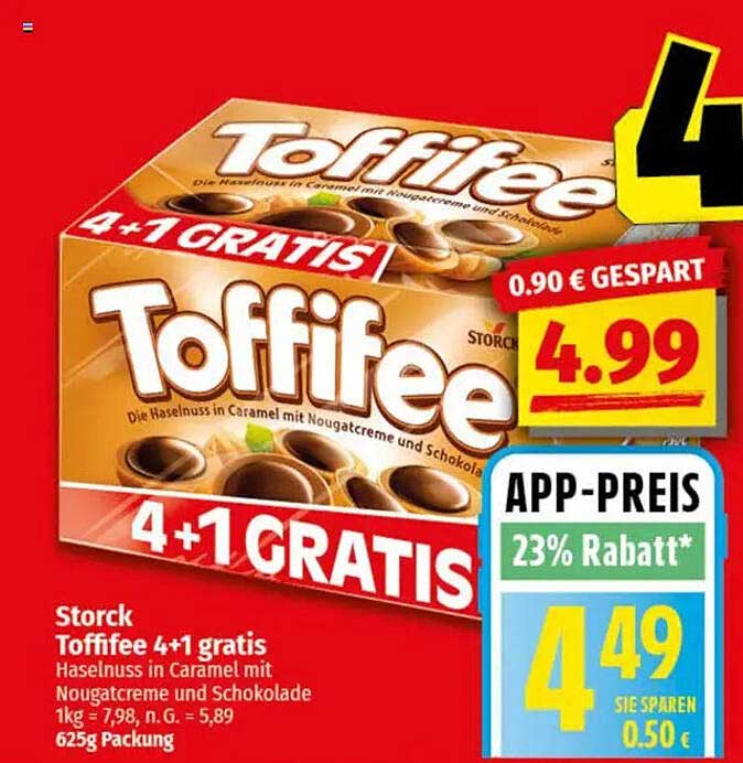 Storck Toffifee 4+1 gratis