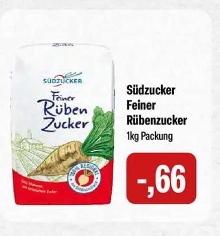 Südzucker Feiner Rübenzucker 1kg Packung