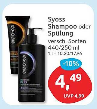 Syoss Shampoo oder Spülung 440/250 ml - Jetzt im Angebot!