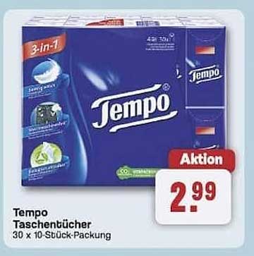 Tempo Taschentücher 30 x 10-Stück-Packung