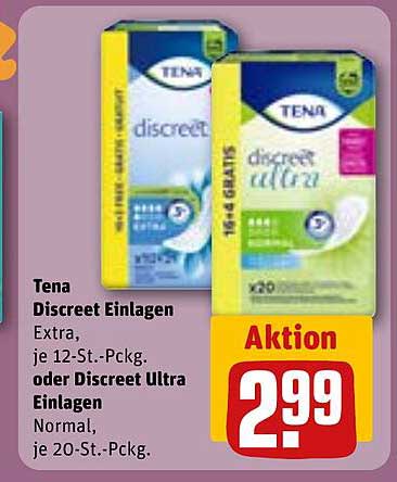 Tena Discreet Einlagen - Extra oder Ultra