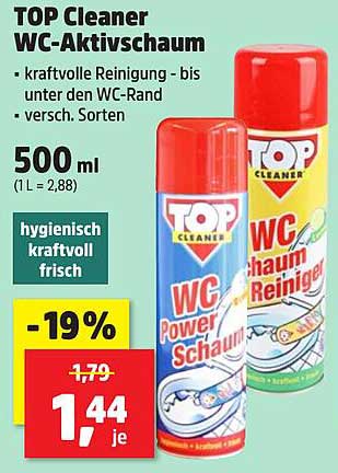 TOP Cleaner WC-Aktivschaum 500 ml - kraftvolle Reinigung