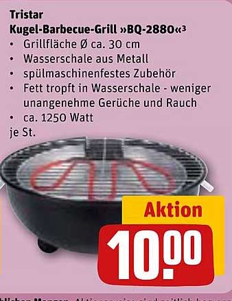 Tristar Kugel-Barbecue-Grill »BQ-2880«