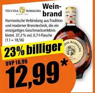 Vecchia Romagna Weinbrand 0,7 l
