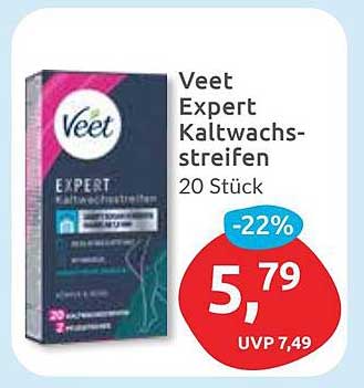 Veet Expert Kaltwachsstreifen 20 Stück